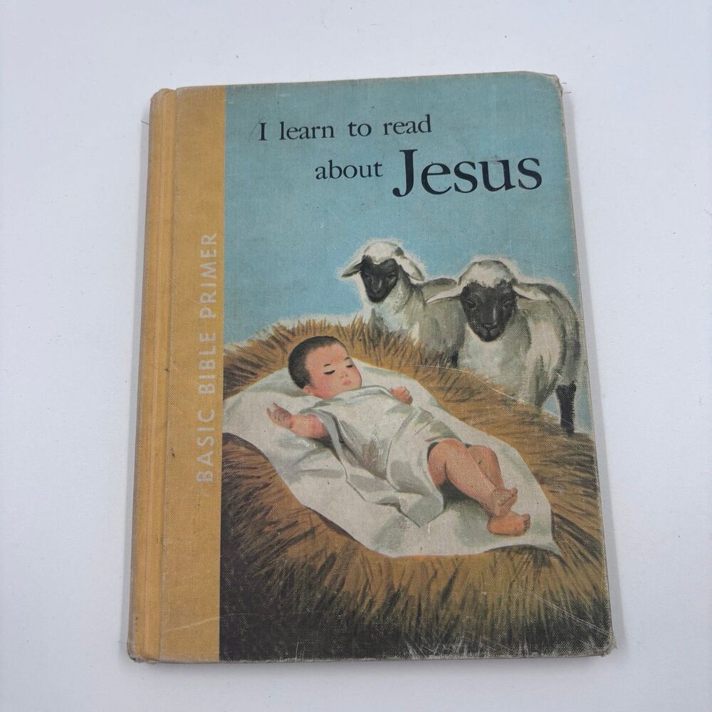 Vintage I Learn to Read About Jesus Basic Bible Primer Series Rand McNally